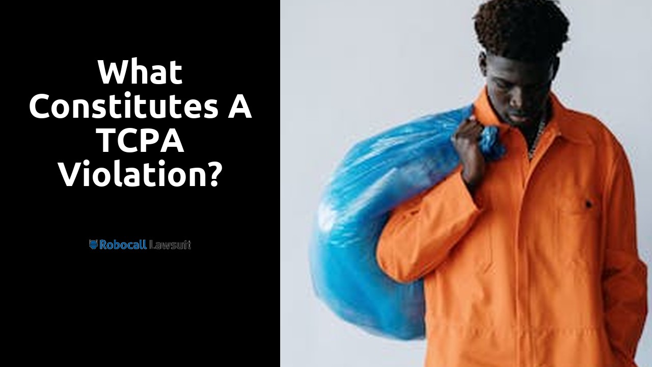 What constitutes a TCPA violation?