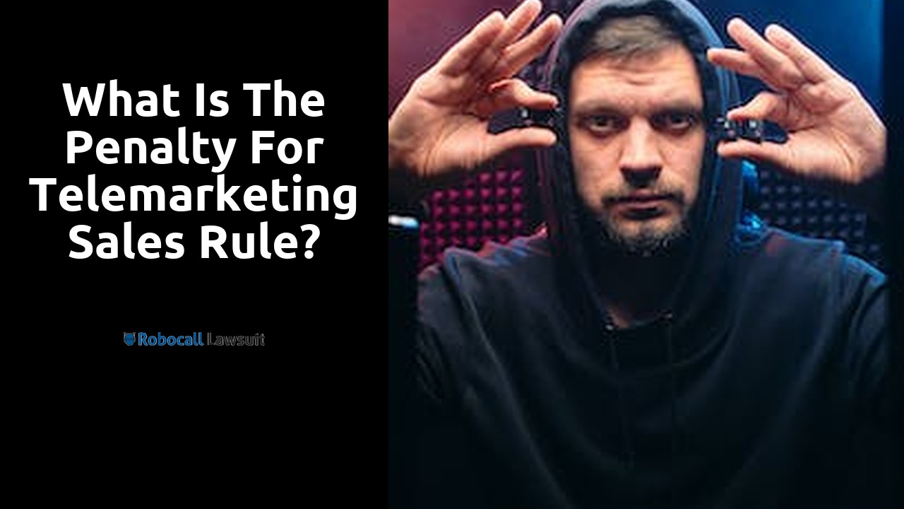 What is the penalty for telemarketing sales rule?